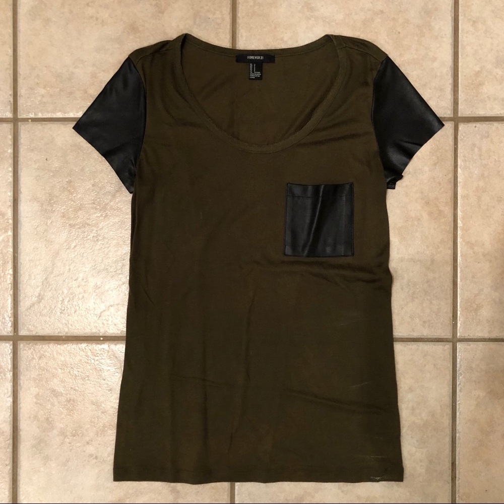 Forever 21 army green top